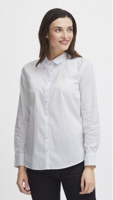 Balti moteriški marškiniai ilgomis rankovėmis FRANSA