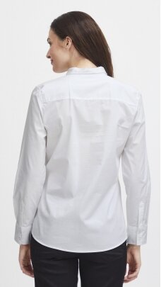 Balti moteriški marškiniai ilgomis rankovėmis FRANSA