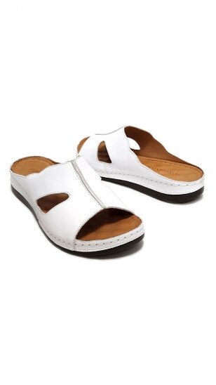 White leisure slippers for women TOSCANIO