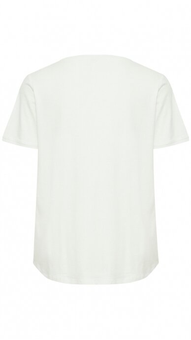 Balti moteriški marškinėliai trumpomis rankovėmis FRANSA 3