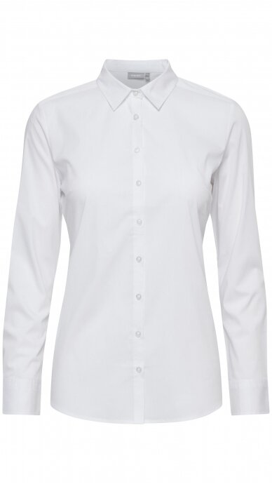 Balti moteriški marškiniai ilgomis rankovėmis FRANSA 3