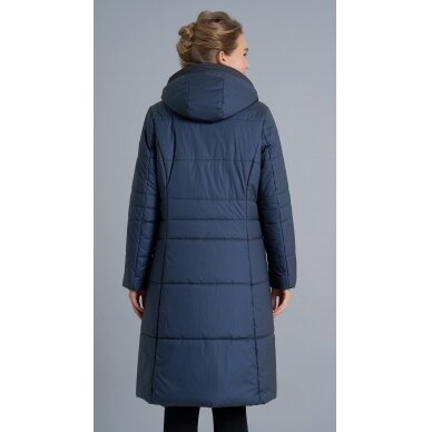 Long women's jacket ELINE BLUE 2