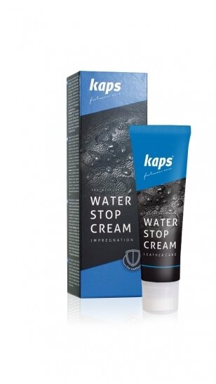 Black shoe care ointment WATER STOP CREAM KAPS