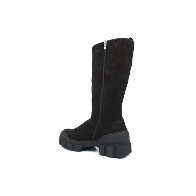 Black leather boots for women CAPRICE 26605-29 2