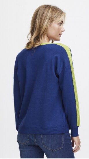 Mėlynas megztinis ilgomis rankovėmis FRANSA