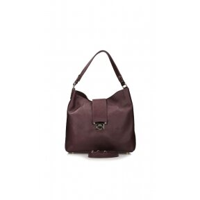 Leather handbag TOSCANIO C233 BORDO