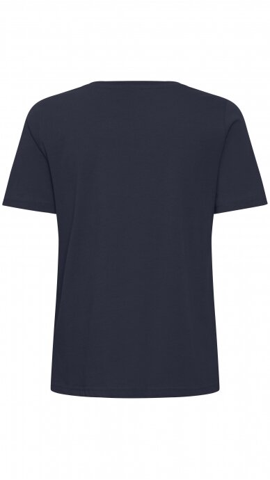 Tamsiai mėlyni marškinėliai trumpomis rankovėmis FRANSA 4
