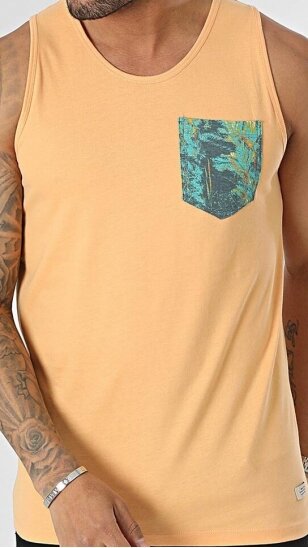 Men's orange sleeveless shirt BLEND 20715324
